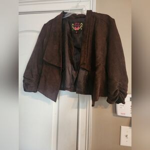 Body Central ladies large brown jacket